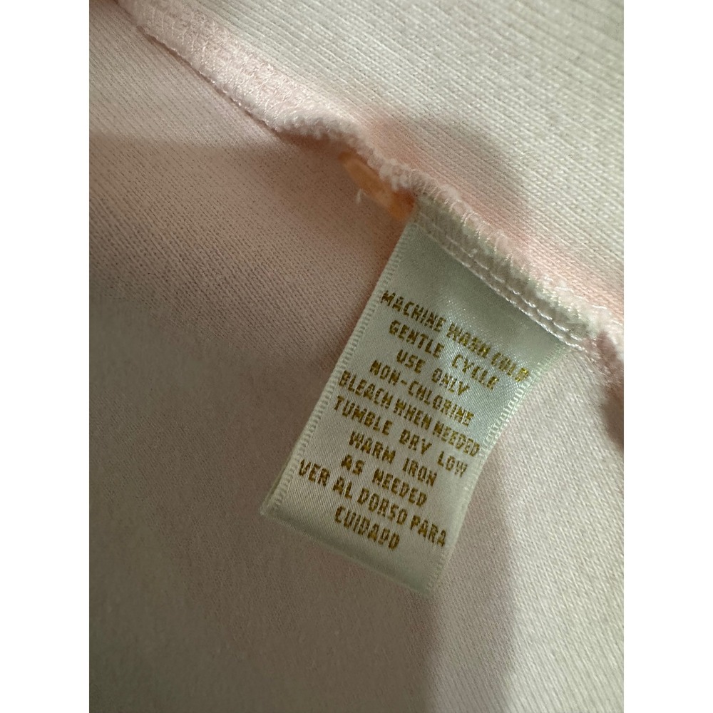 Christie & Jill Pink Cotton Embroidered Set Cardigan & Tank Top  M Y2K‎ Coquette - Picture 5 of 12